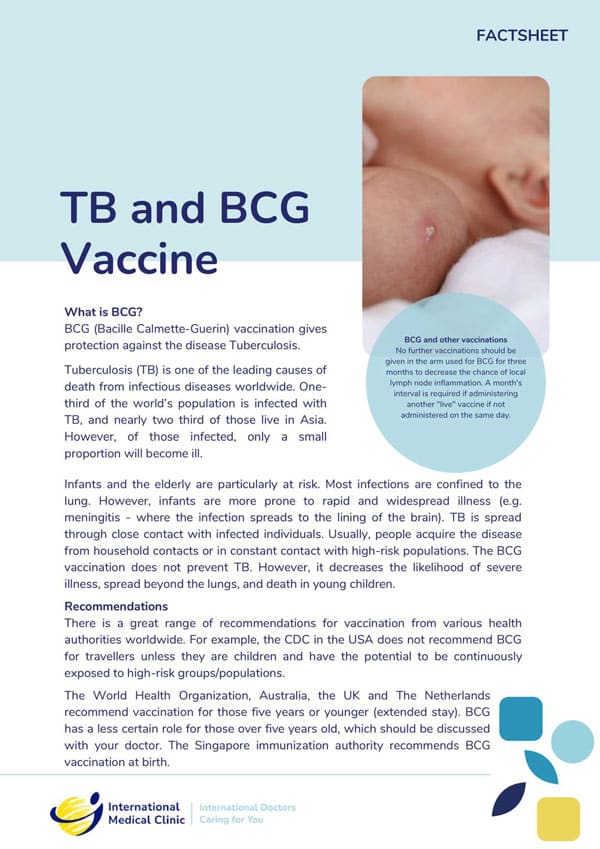 TB And BCG Vaccine IMC Medical Clinic